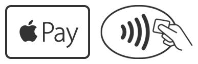 Logo von NFC-Terminal und «Apple Pay»