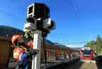 RhB + Google = RailView – Beim Bahnhof Filisur (1'080 M.ü.M.), Graubünden, Schweiz