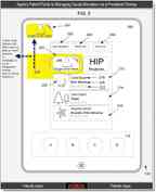 Auszug aus dem Apple-Patent – Informationen mit dem «Persistent Overlay» verwalten.
