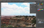 Die neue Benutzeroberfläche von Photoshop CS6 – Ähnlich wie bei Photoshop Lightroom setzt Adobe nun auch bei Photoshop auf eine dunkle Programmoberfläche. Bildquelle: macworld.com