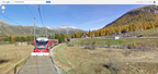 Rhätische Bahn + Google = RailView – Punt Muragl, Samaden-Pontresina