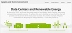 Webseite über neue Solar-Analge – Apple informiert auf einer Webseite über die Stromversorgung des Datencenters in Maiden, NC
