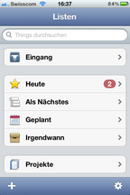Übersicht beim iPhone – Gestaltung der iPhone App.