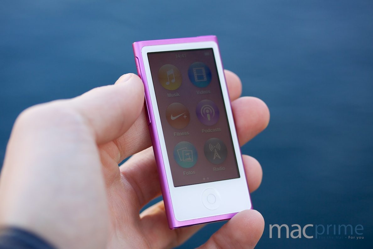 Der neue iPod nano der siebten Generation.
