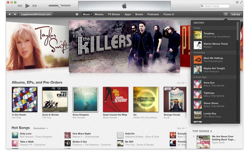 Der neugestaltete iTunes Store von Apple