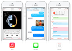 Musik, Nachrichten und Kalernder in iOS 7