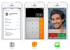 Kontakte, Rechner und FaceTime in iOS 7