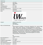 Bildmarke «IWATCH» – Der Schweizer Markenschutz für «IWATCH» der «UPDATE Trading GmbH»