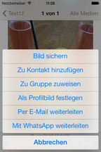 WhatsApp für iOS 7