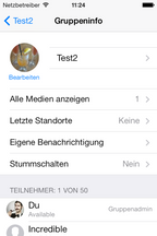 WhatsApp für iOS 7