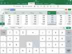 Screenshot Excel für iPad