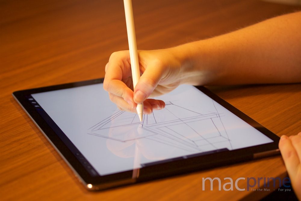 Zeichnen mit dem Apple Pencil: auf dem Display aufliegende Handballen werden zuverlässig ignoriert