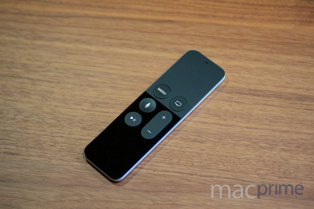 Die neue «Apple TV / Siri Remote» mit Touch-Panel, Mikrofonen und Sensoren