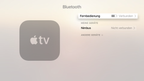 Apple tvOS – tvOS-Einstellungen mit Angabe der Fernsteuerung-Batterieladung
