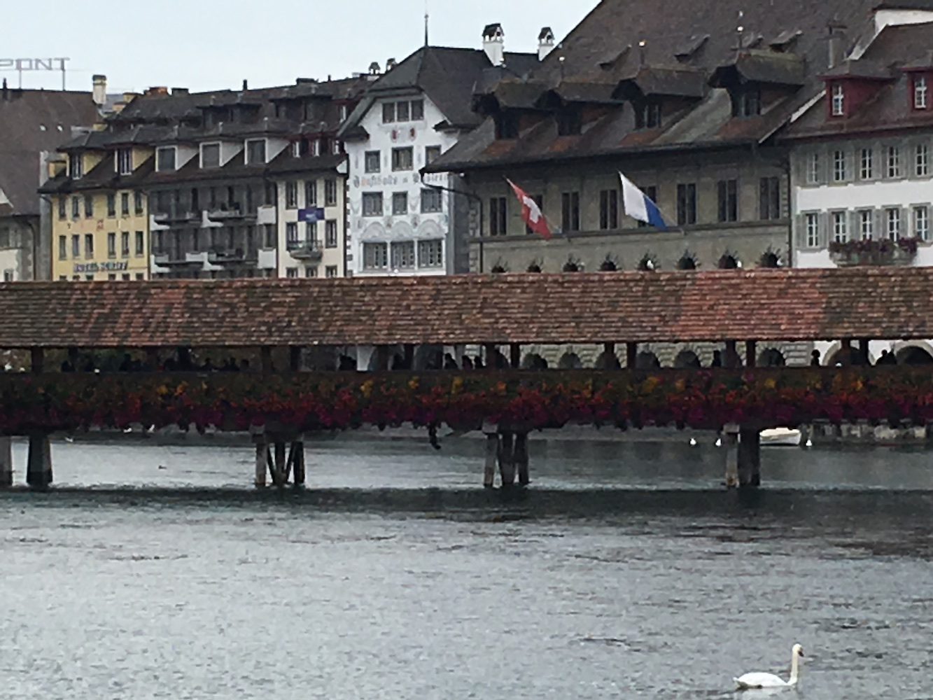 Die Kappelbrücke in Luzern.