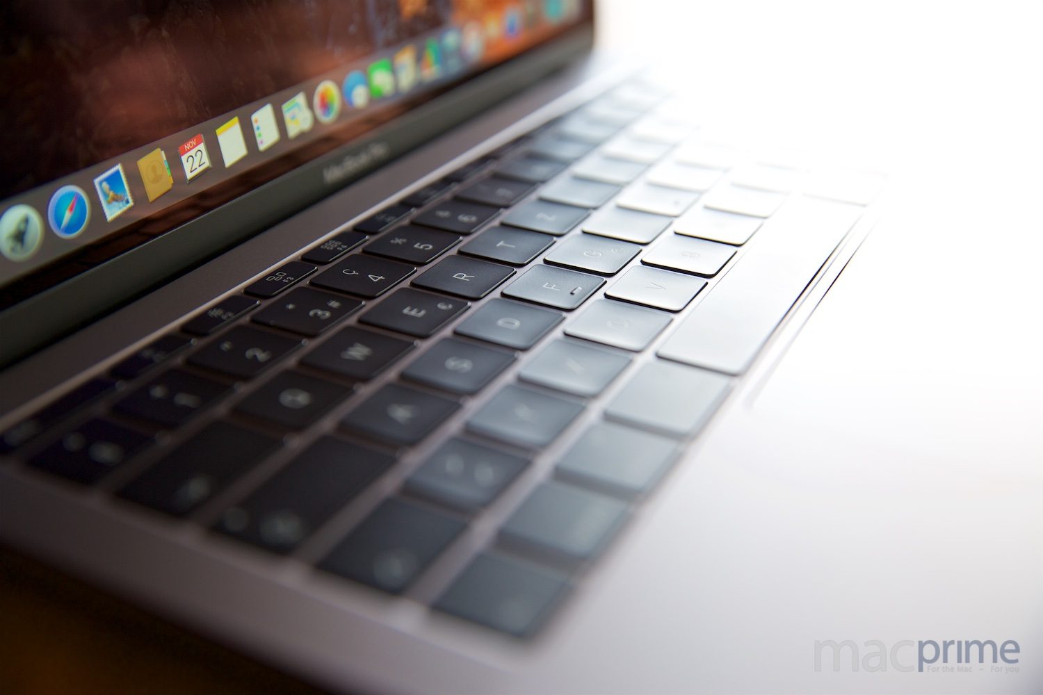 Lässt sich sehen: das edle MacBook Pro in Space Grau